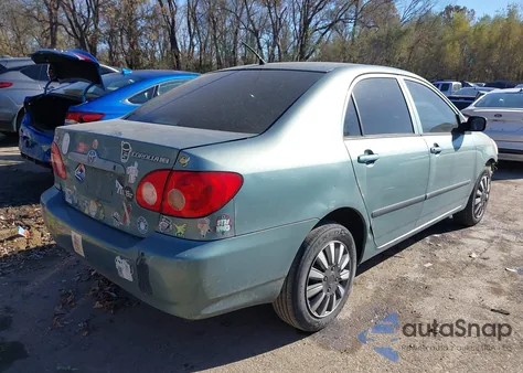 2006 Toyota Corolla Ce из США, поврежденный, VIN 2T1BR32E86C651903